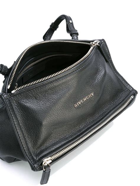 givenchy pandora lambskin small shoulder bag black|Small Pandora bag in grained leather .